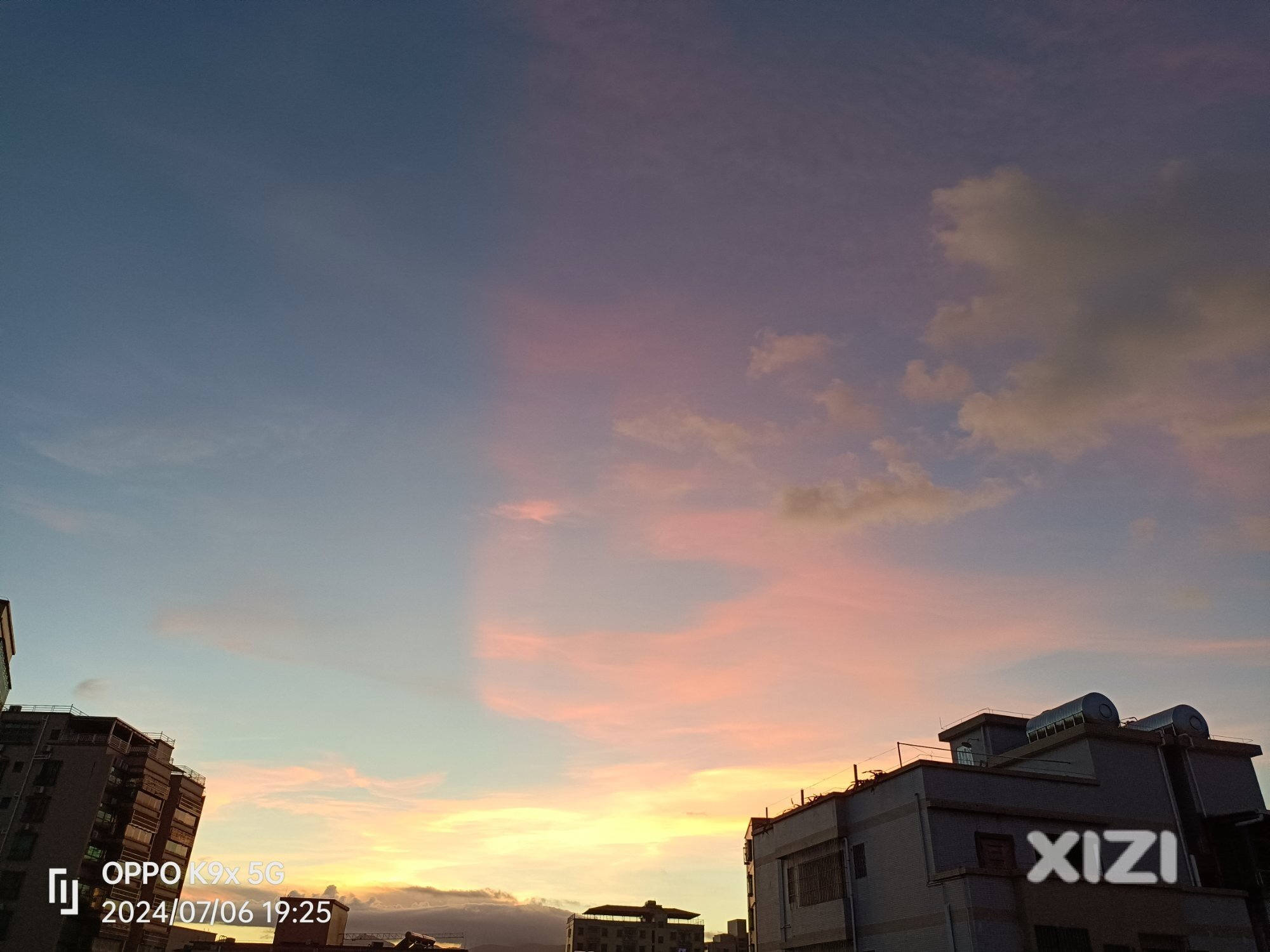 夕阳红！晚霞美！！！