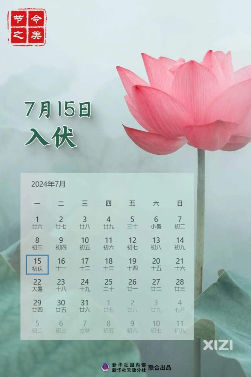三伏天开始咯，今年又是40天，大家多补充水，小心热中暑