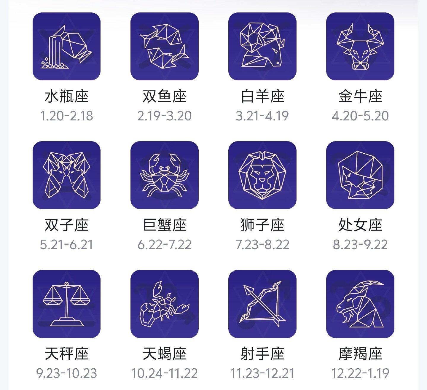 大家都是什么星座