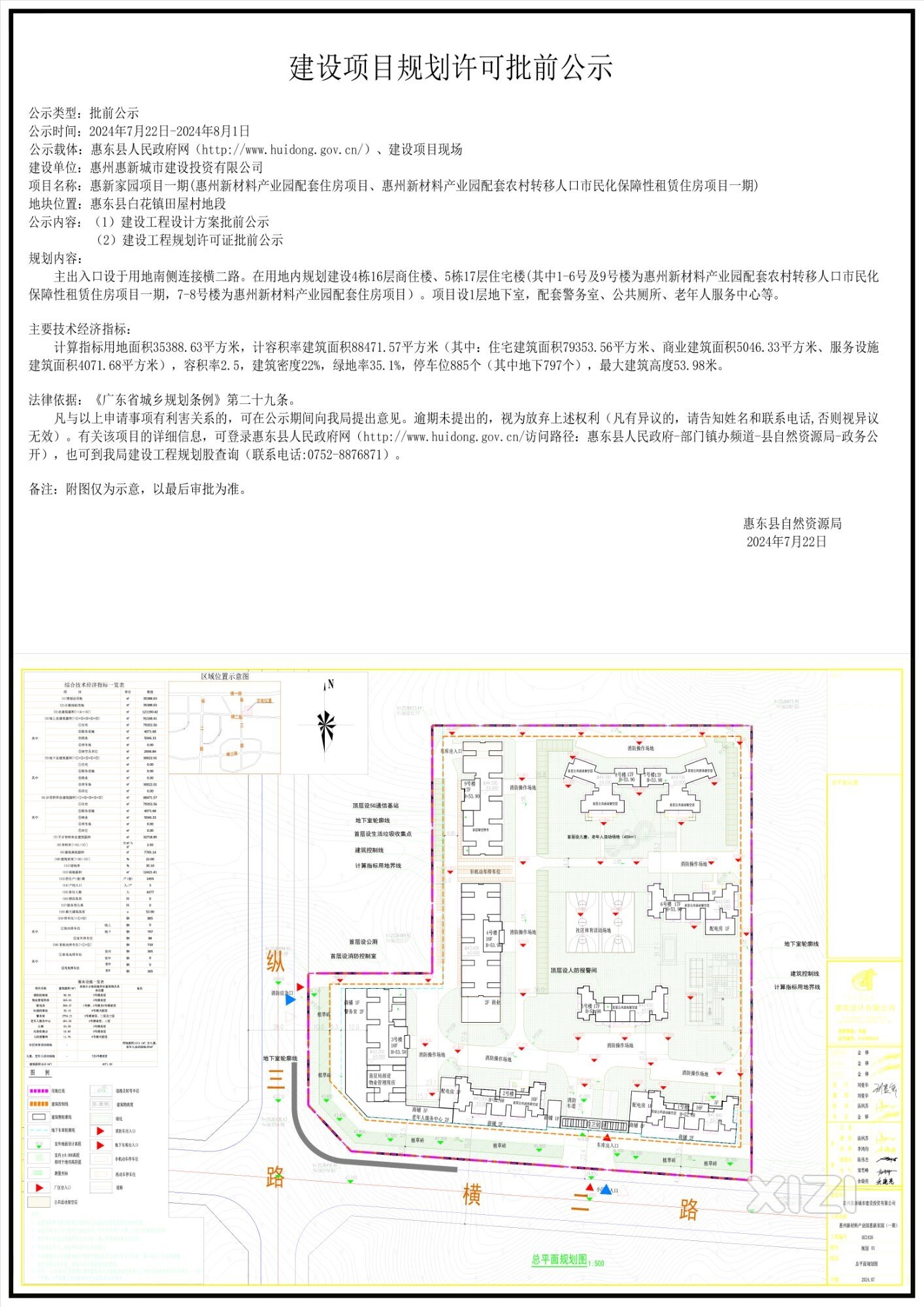惠新家园项目（一期）设计图