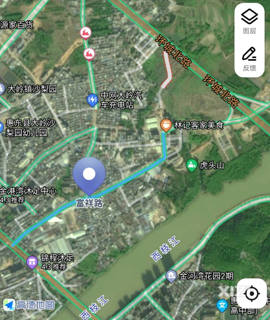 江北路东段复线:大岭2车道富祥路即将迎来升级改造
