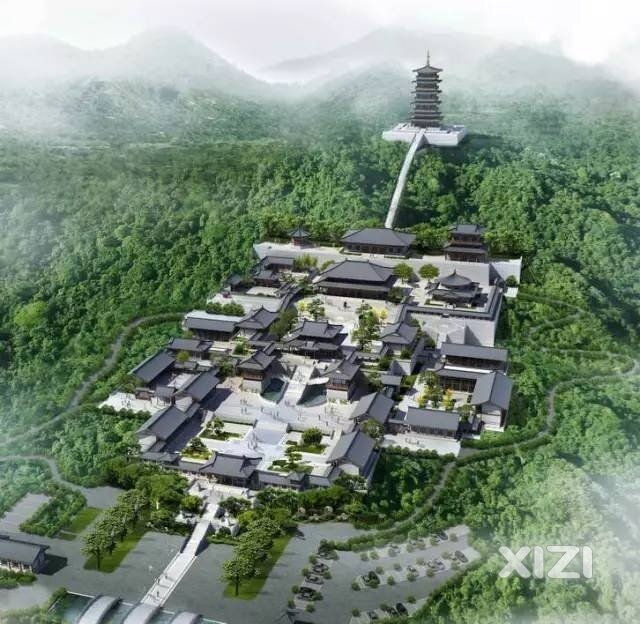 惠东吉隆临深在建中的深汕大安寺，总投资亿元！最贵黑木材料