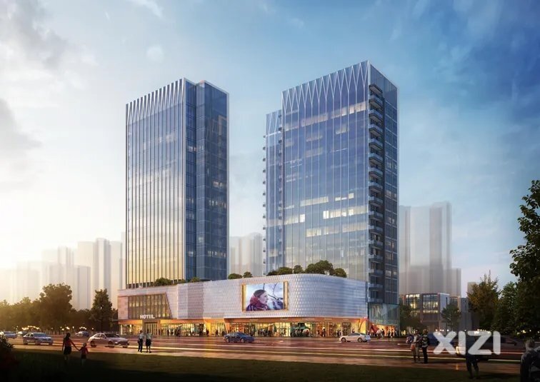 星都大厦，和湾区大厦建设中
