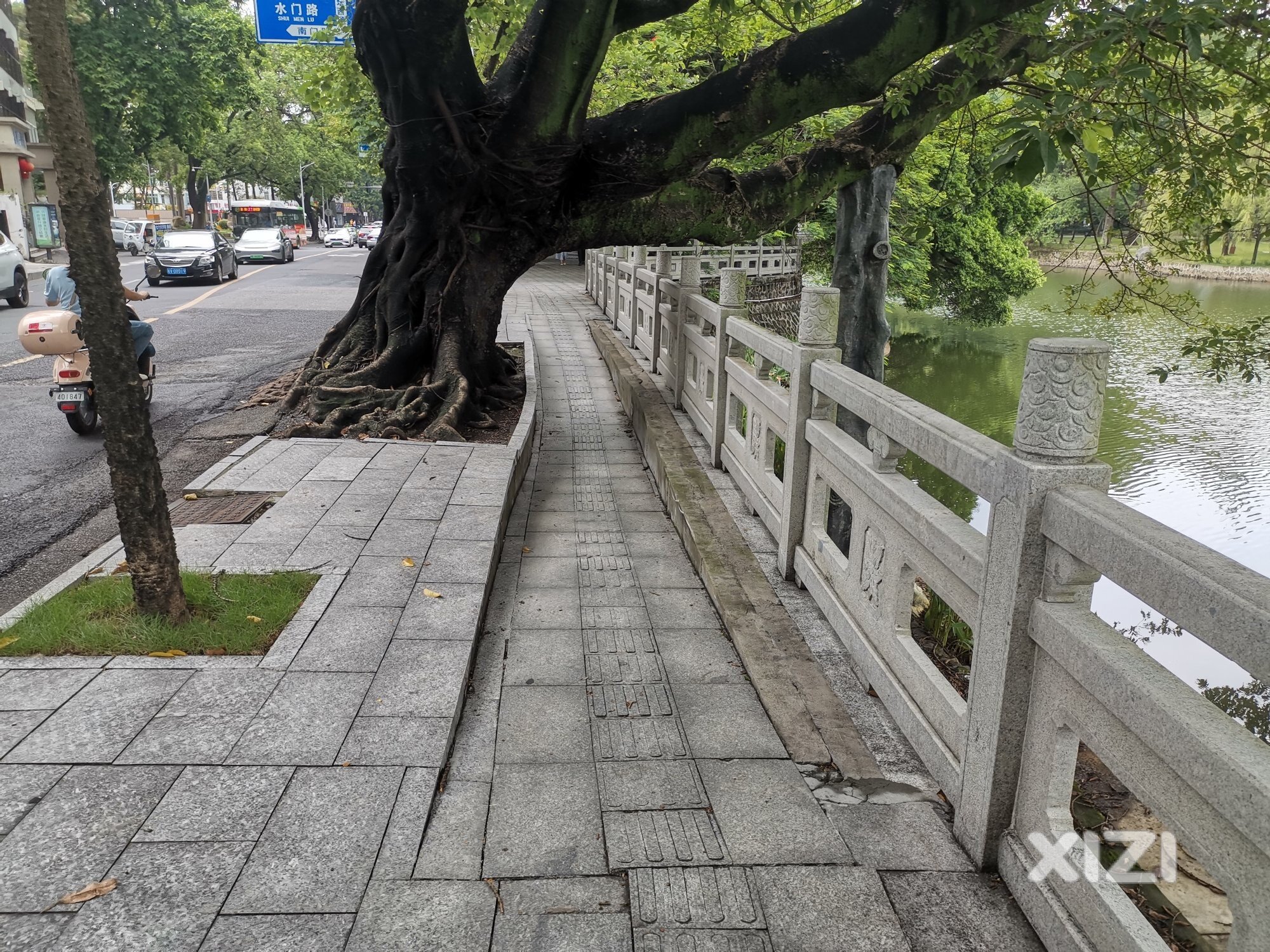 园丁的愛尽显通道中。