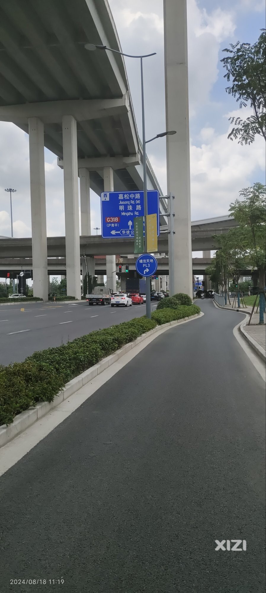 观察一下上海的骑道设