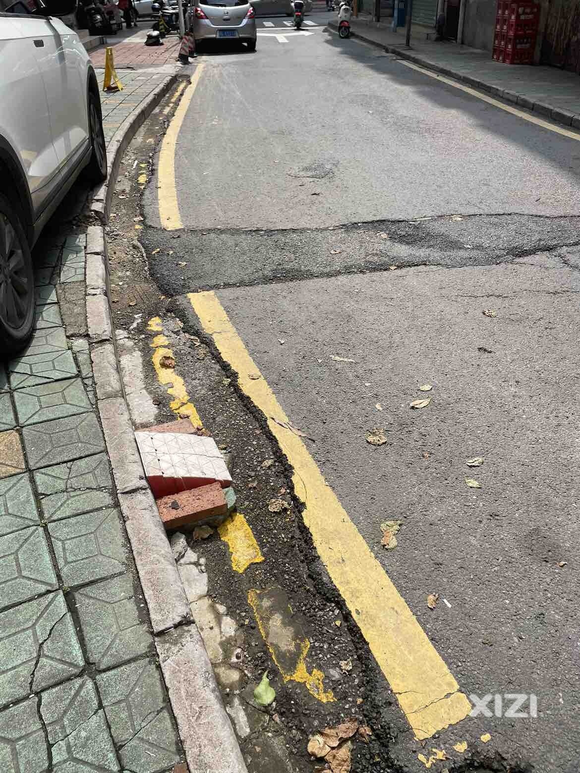南坛一中大门口至横江一路路面问题的处理