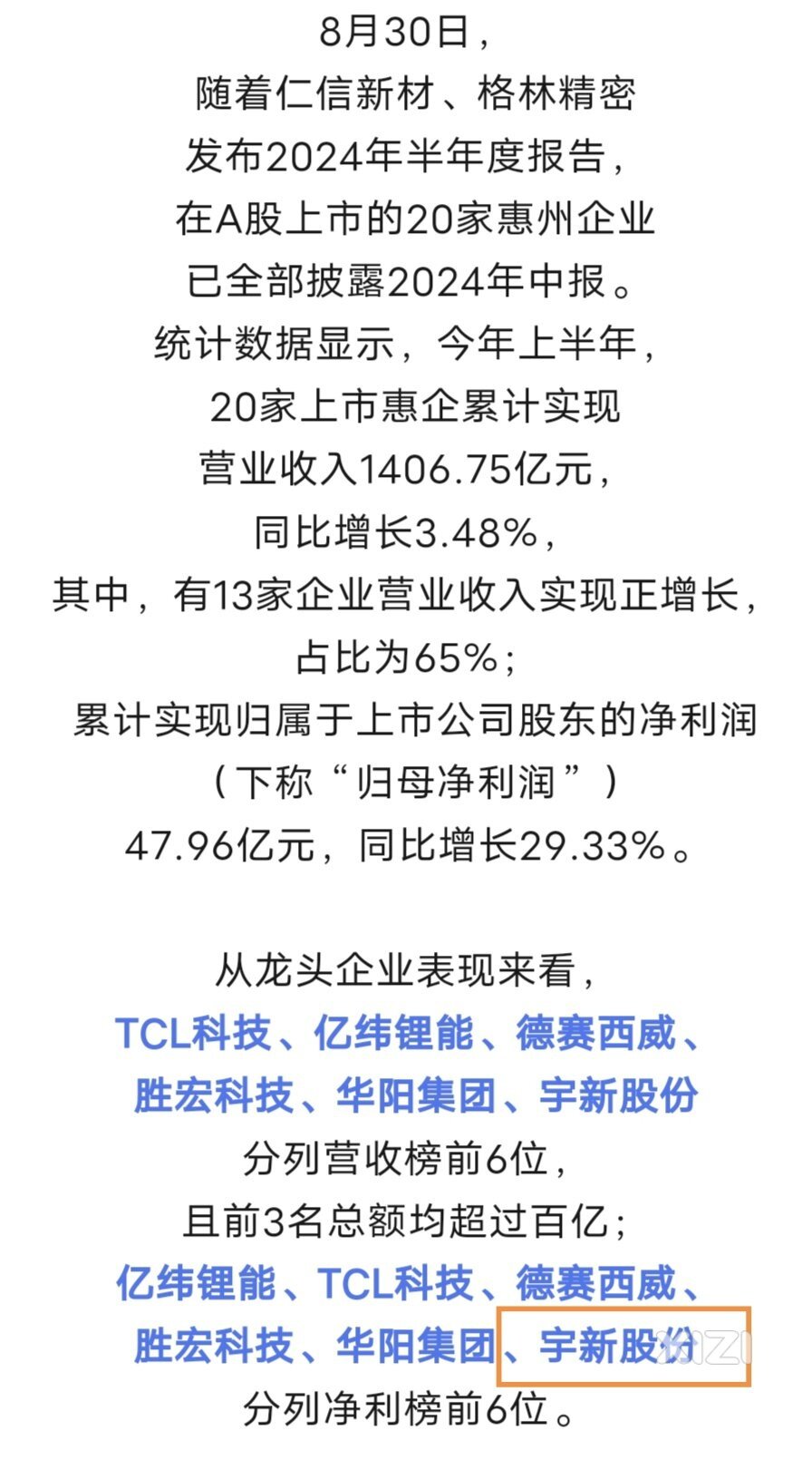 刚把总部搬到惠东这家A股上市公司。营业收入排惠州第6。些得