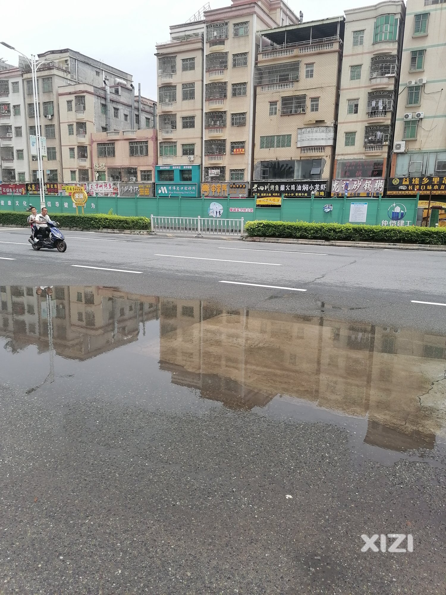 陈江大道改造，连个人行道都不隔离出来