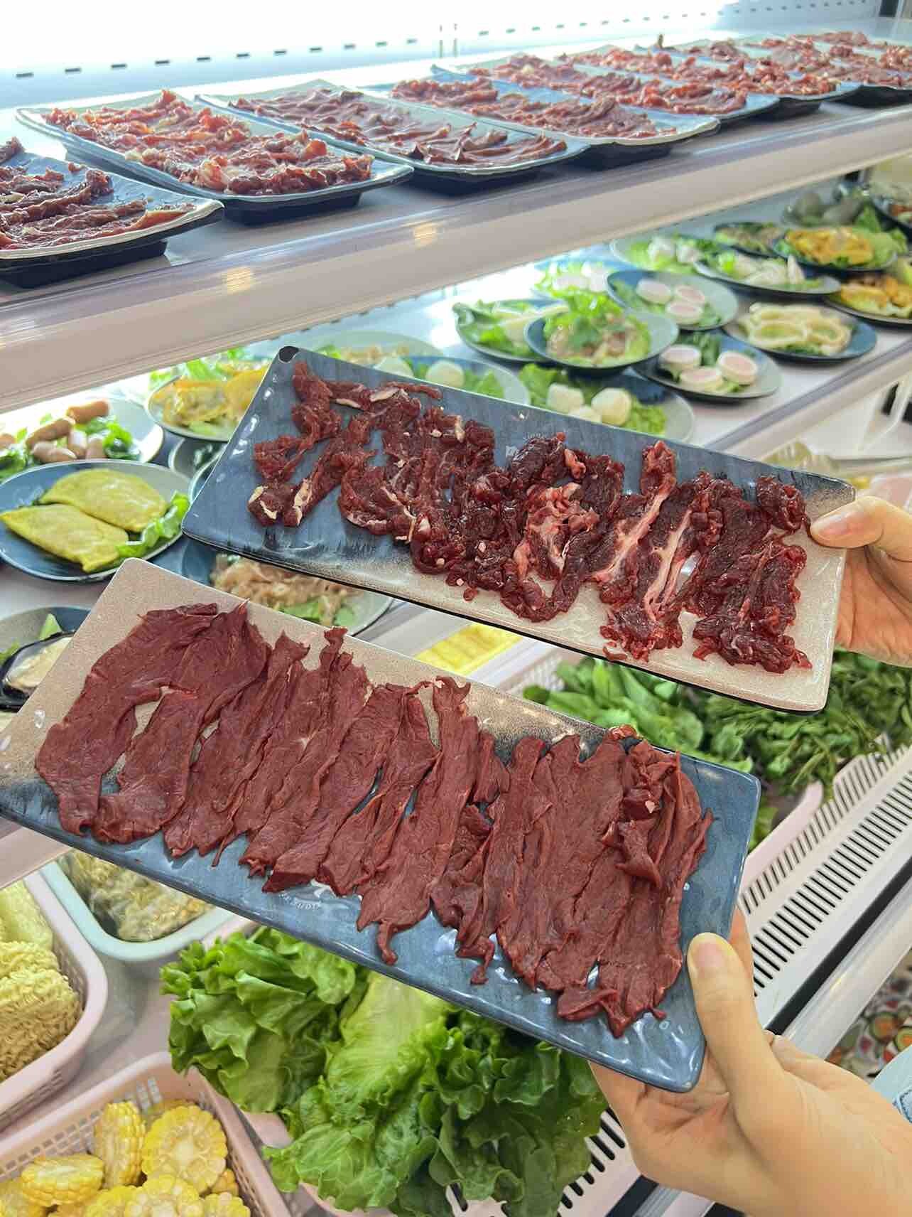 惠州美食：不到100的新鲜现切牛肉自助餐火锅～