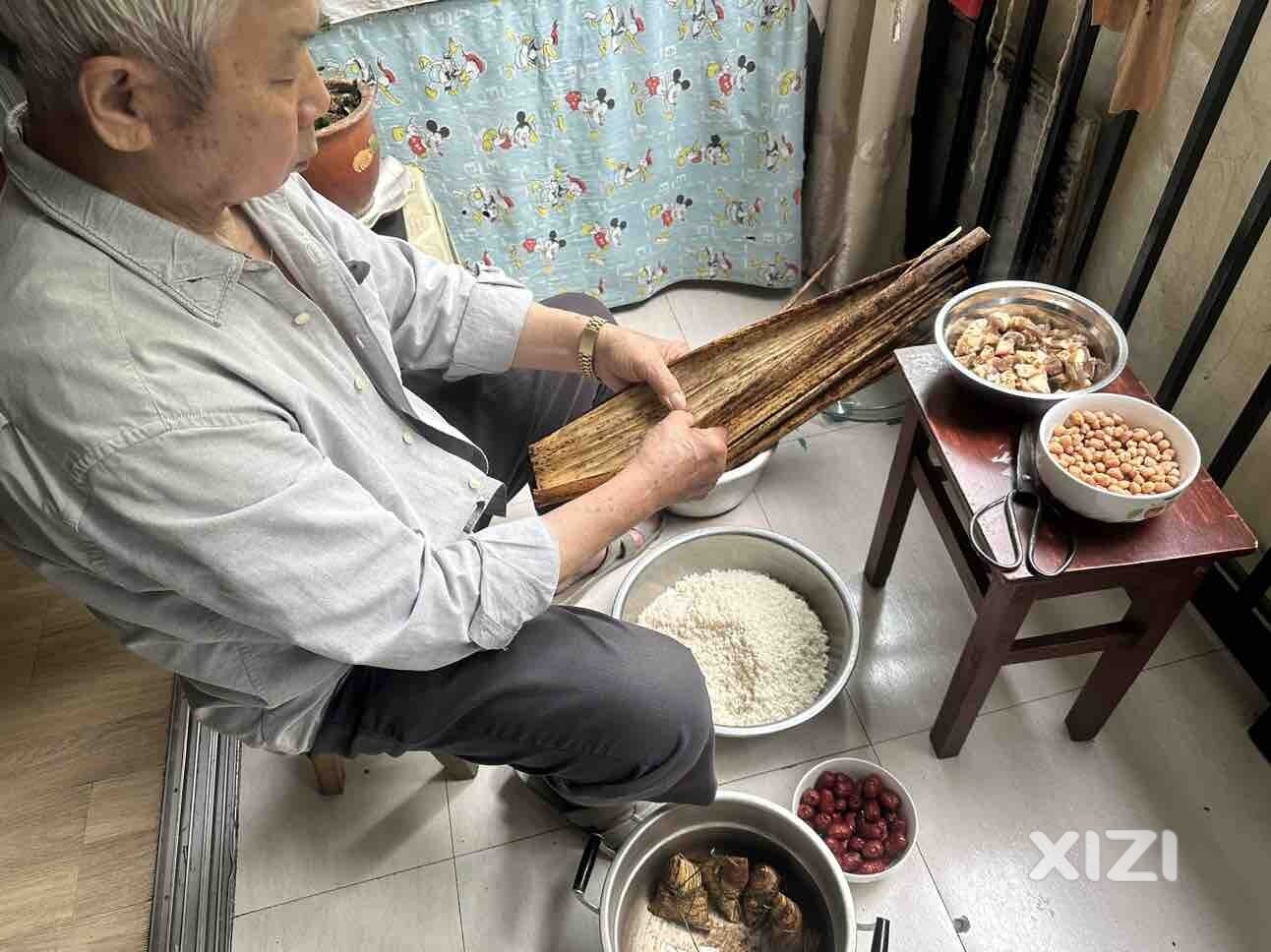 老父亲的粽子
