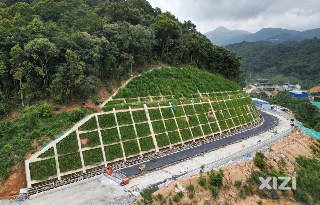 开发董高！中洞抽水蓄能电站的进站双向2车道公路建设进度很快