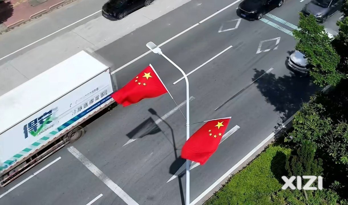 国庆节快乐！普天同庆！希望红色干线长布出口全线通车