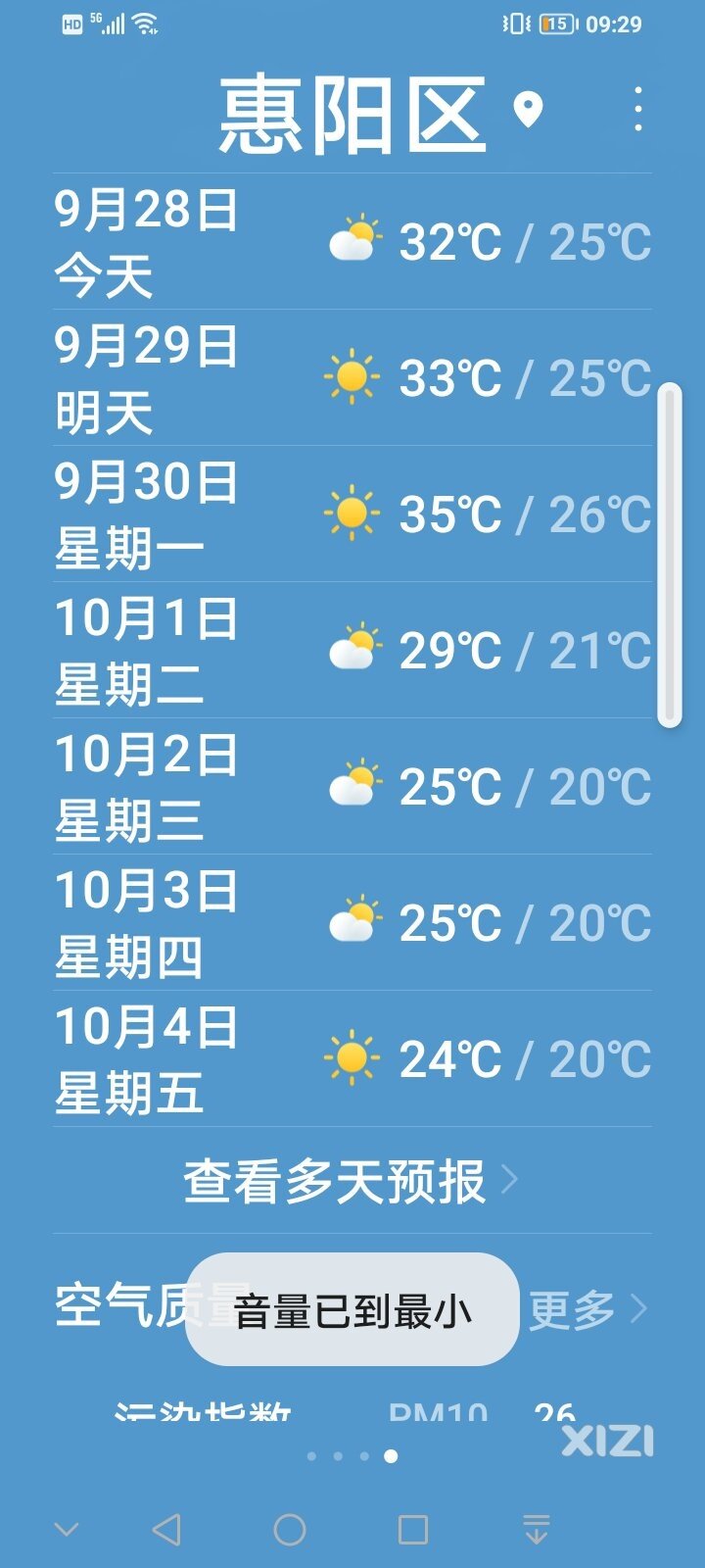 国庆天气不错，适合游玩。