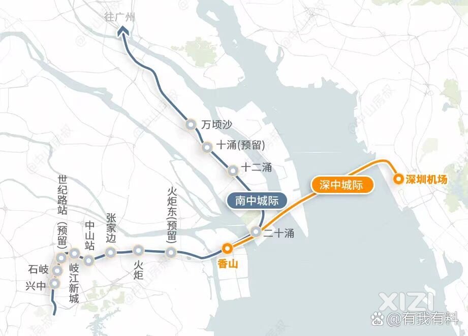 深圳对接广州地铁18号线中山段