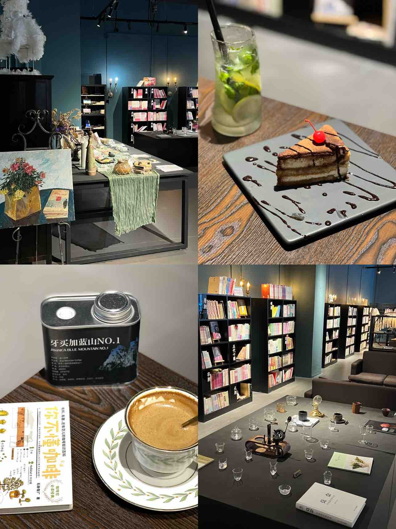 惠州新店：江北商场里新开的咖啡店书店～