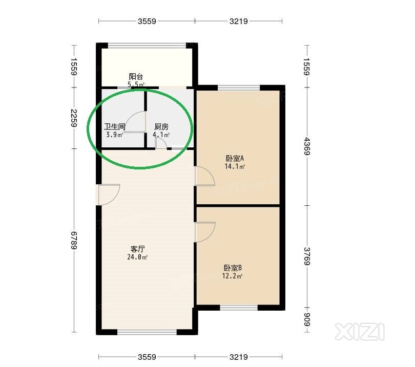 厨房跟厕所一起，味道会更好。当初的设计师为什么会有这么奇葩的想法