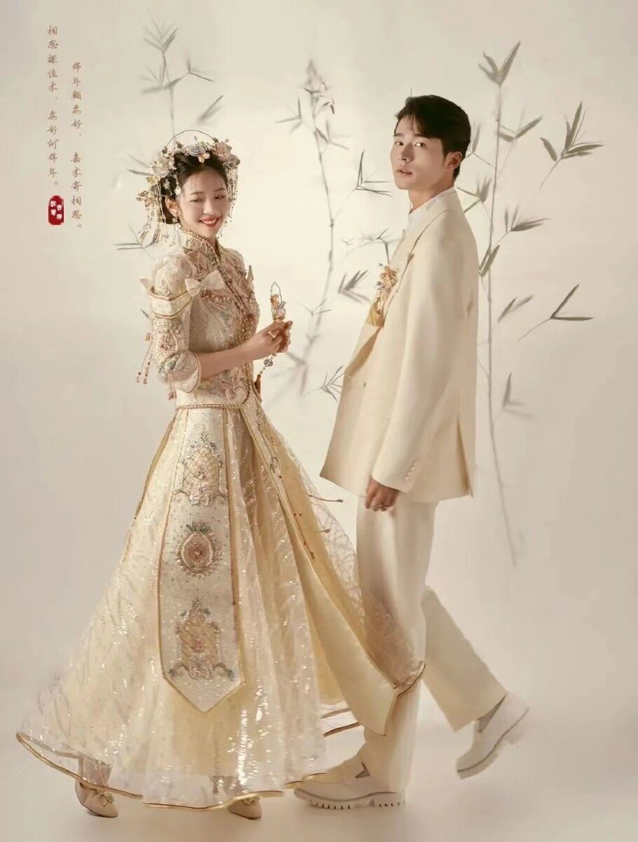 解锁了光影新中式婚纱照真的超甜啊