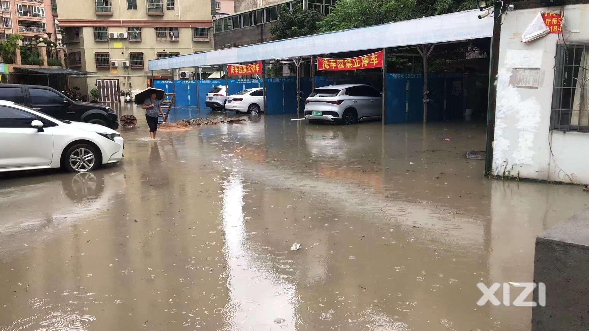 惠州市惠城区河南岸道路竣工后，泡水严重